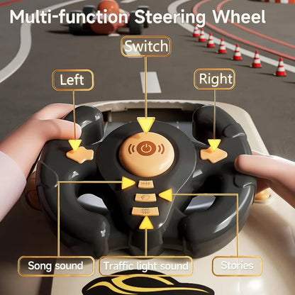 Adventure Racing Game Box for Kids – Interactive Steering Wheel Racing Challenge with Sound Effects